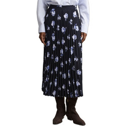 Gant Μίντι Φούστα Υφασμάτινη Ψηλόμεση Πλισέ Floral Navy Μπλε Γαλάζια 3GW4400269-433