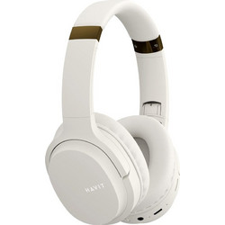 Havit I62 Ασύρματα Bluetooth Ακουστικά On Ear Λευκά Χρυσά