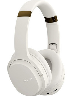 Havit I62 Ασύρματα Bluetooth Ακουστικά On Ear Λευκά Χρυσά