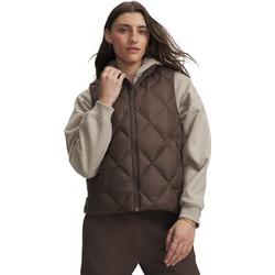 Under Armour Legend Down Αμάνικο Γυναικείο Μπουφάν Puffer Μακρύ Σοκολατί 6008819-200