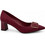 Elenross Γόβες Suede με Χοντρό Χαμηλό Τακούνι Μπορντό GS10340W