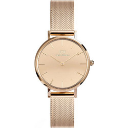 Daniel Wellington Petite Reflection Γυναικείο Ρολόι με Ροζ Χρυσό Μεταλλικό Μπρασελέ DW00100795