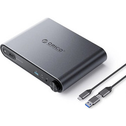 Orico PTM1-GY-EP USB-A Dual USB-C Docking Station με HDMI PD Ethernet