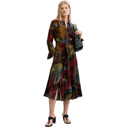 Desigual Midi Καθημερινό Φόρεμα Σεμιζιέ Μεταξωτό Πολύχρωμο 26WWVW33-4000