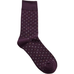 Funky Buddha Ανδρικές Κάλτσες Ψηλές με Σχέδια Καφέ FBM014-386-10