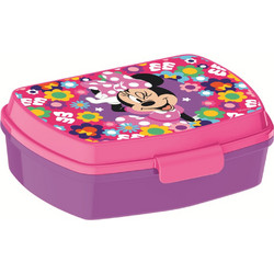 Stor Disney Minnie Bold Florals Πλαστικό Παιδικό Δοχείο Φαγητού Πολύχρωμο