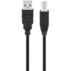 Goobay 93597 Καλώδιο USB-A Male 2.0 to USB-B Male 3m Black