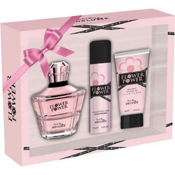 Shirley May Flower Power Eau de Toilette 100ml + Perfumed Body Spray 75ml + Shower Gel 75ml