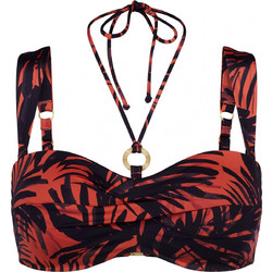 Triumph Summer Palm Bikini Top Κόκκινο Μαύρο 10226606-M004