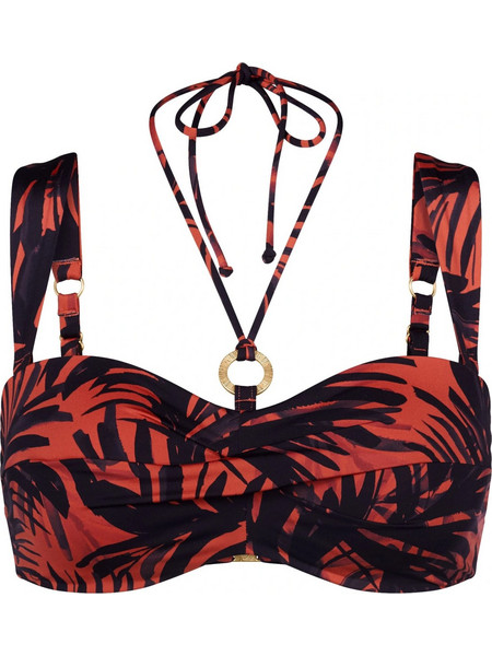 Triumph Summer Palm Bikini Top Κόκκινο Μαύρο 10226606-M004