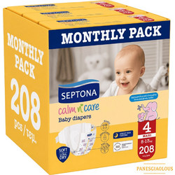 Septona Calm N' Care Monthly Pack Πάνες No4 8-13kg 208τμχ