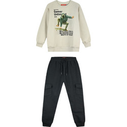 Energiers Παιδικό Σετ Φόρμας Μπεζ Navy Μπλε 13-126072-0