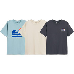 La Redoute Σετ Παιδικά T-Shirt Κοντομάνικα Μπεζ Γαλάζιο Ανθρακί 351265870