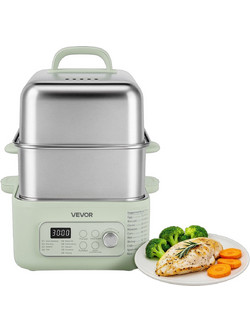 Vevor Ατμομάγειρας 13lt 1500W με 2 Επίπεδα Μαγειρέματος YJJXDZG2C150VFQAV001V2
