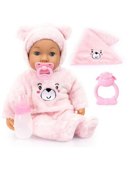 Bayer Design Κούκλα Μωρό Magic Tears Pink 42cm