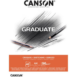 Canson Graduate Μπλοκ Σχεδίου A4 96gr/m² 40 Φύλλα
