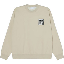 Obey Ανδρικό Φούτερ Fleece Μπεζ 112863126-MNS