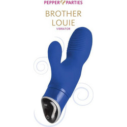 Brother Pepper Parties Brother Louie Δονητής Rabbit 18cm Μπλε