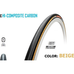 TUFO C HI Composite Carbon Clincher-Tubular 28" x 25mm Black-Beige