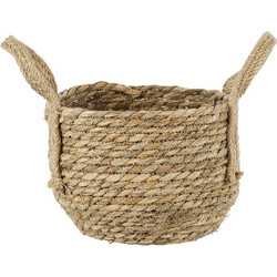 Globostar Paros Κασπώ Καλάθι Δαπέδου Μπεζ 19x15cm 20275