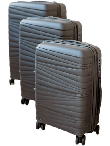 Sidirela Travel Ε-0314 Σετ Βαλίτσες 3τμχ Γκρι