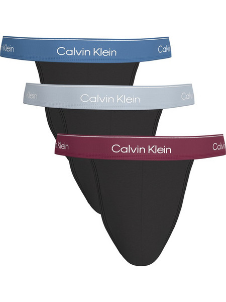 Calvin Klein Ανδρικά Σλιπ Βαμβακερά Μαύρα 3Pack LV00NB4386-4M5