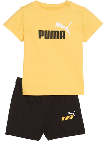 Puma Minicats Βρεφικό Σετ για Κορίτσι Καλοκαιρινό Κίτρινο Μαύρο 686285-55