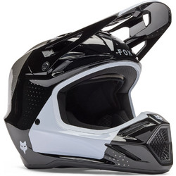 Fox Racing V3 Tine Black White Κράνος Μηχανής Motocross 1270gr