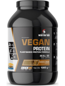 Warriorlab Vegan Cookies & Cream Φυτική Πρωτεΐνη Χωρίς Λακτόζη 1kg