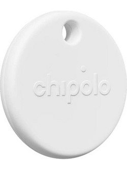 Chipolo Pop Tag Anti-Lost Tracker Apple Find My / Google Find My Device White 1 Pack