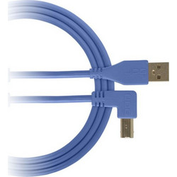 Udg U95004LB Καλώδιο Angle 90° USB-A Male 2.0 to USB-B Male 1m Blue