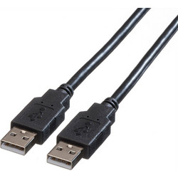 Roline 11.02.8918 Καλώδιο USB-A Male 2.0 to USB-A Male 1.8m Black [11.02.8918-100 | 7611990938384