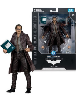 McFarlane DC Multiverse The Dark Knight Trilogy Deluxe Theatrical Edition Commissioner James Gordon 18cm