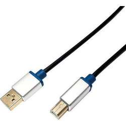 LogiLink BUAB220 Καλώδιο USB-A Male 2.0 to USB-B Male 2m Black