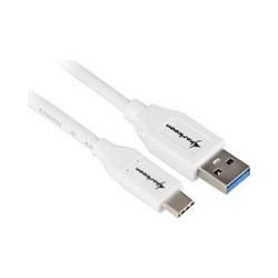 Sharkoon USB-A to USB-C 1m White 4044951021161