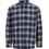 Jack & Jones Ανδρικό Πουκάμισο Βαμβακερό Καρό Μακρυμάνικο Κανονική Γραμμή Navy Μπλε 12298946