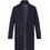 Karl Lagerfeld Ανδρικό Παλτό Μακρύ με Επένδυση Navy Μπλε 455732564750-690
