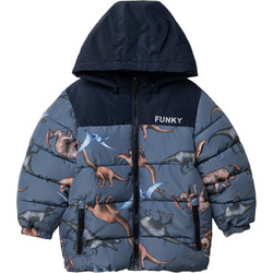 Funky Παιδικό Μπουφάν Χειμωνιάτικο Puffer Μπλε 227-318114-1