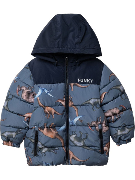 Funky Παιδικό Μπουφάν Χειμωνιάτικο Puffer Μπλε 227-318114-1
