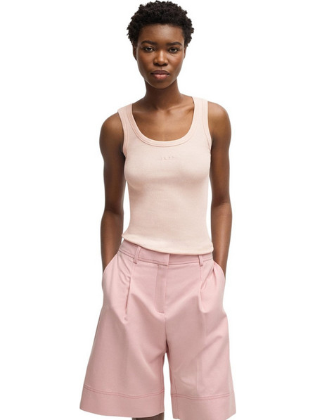 Hugo Boss Γυναικείο Καλοκαιρινό Top Ριπ Ροζ 50504245-690