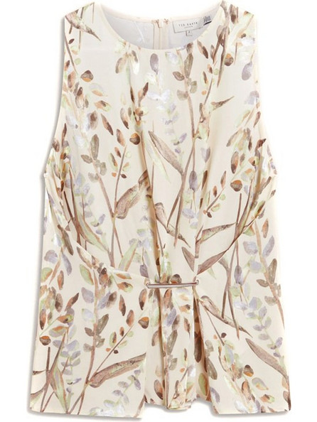 Ted Baker Clowdia Γυναικείο Καλοκαιρινό Top Εκρού 284824