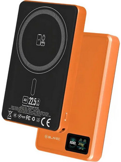 Blavec BJ-03 Wireless Magsafe Power Bank 5000mAh 22.5W με Θύρα USB-C Orange
