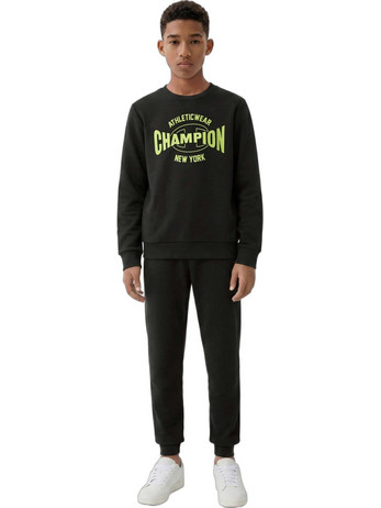 Champion Παιδικό Σετ Φόρμας Μαύρο Lime 307263-KK002