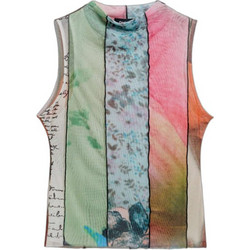 Desigual St.Johns Γυναικείο Καλοκαιρινό Crop Top Πολύχρωμο 25SWTK87