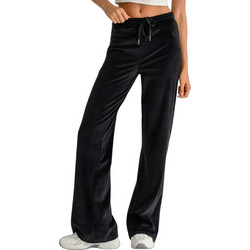 BodyTalk Velour Plush Jazz Γυναικείο Παντελόνι Φόρμας Βελουτέ Μαύρο