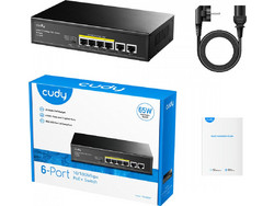 Cudy FS1006P Unmanaged L2 Switch με 6 Θύρες Ethernet 1000Mbps και 2 SFP θύρες