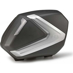 Givi V37 Σετ Πλαϊνές Βαλίτσες Μηχανής Monokey 2x37lt Μαύρες Ασημί