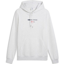 Puma Sweater with Hoodie CLASS Graphic FL Ανδρικό Αθλητικό Φούτερ με Κουκούλα Λευκό 694295-05