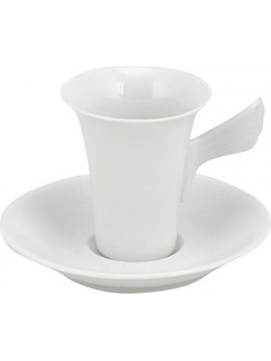 WM Collection Σετ Φλιτζάνια Espresso & Ελληνικού Καφέ Πορσελάνης Λευκά 100ml 6τμχ N358/A