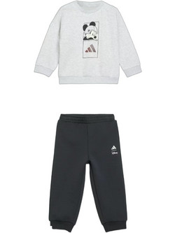 Adidas Disney Mickey Mouse Βρεφικό Σετ Φόρμας Χειμωνιάτικο Γκρι Μαύρο KG6110